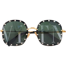 Load image into Gallery viewer, Oversized Round frame Rivet Shades Sunglasses